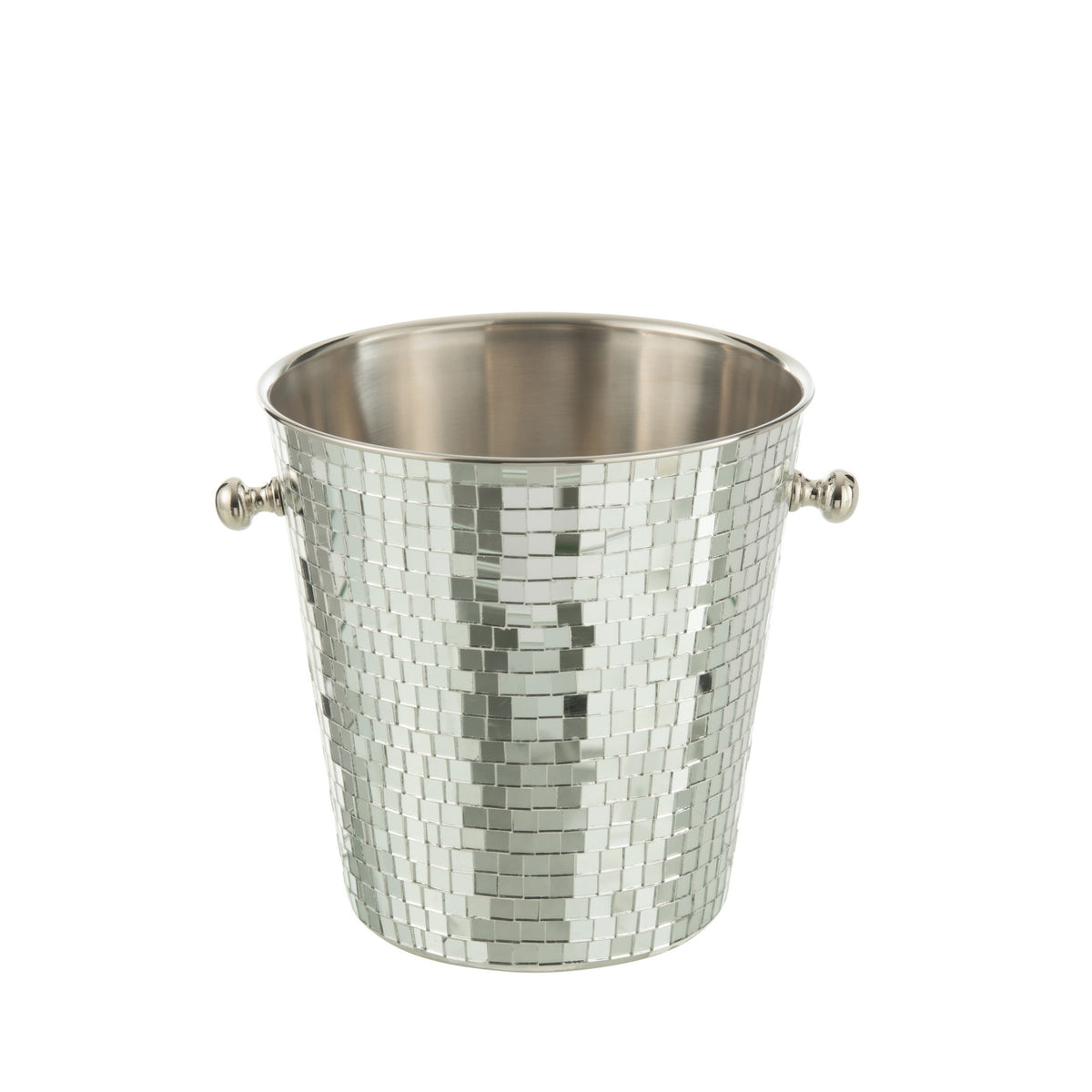 Cubo de hielo Mosaico Acero Inoxidable Plateado J-Line