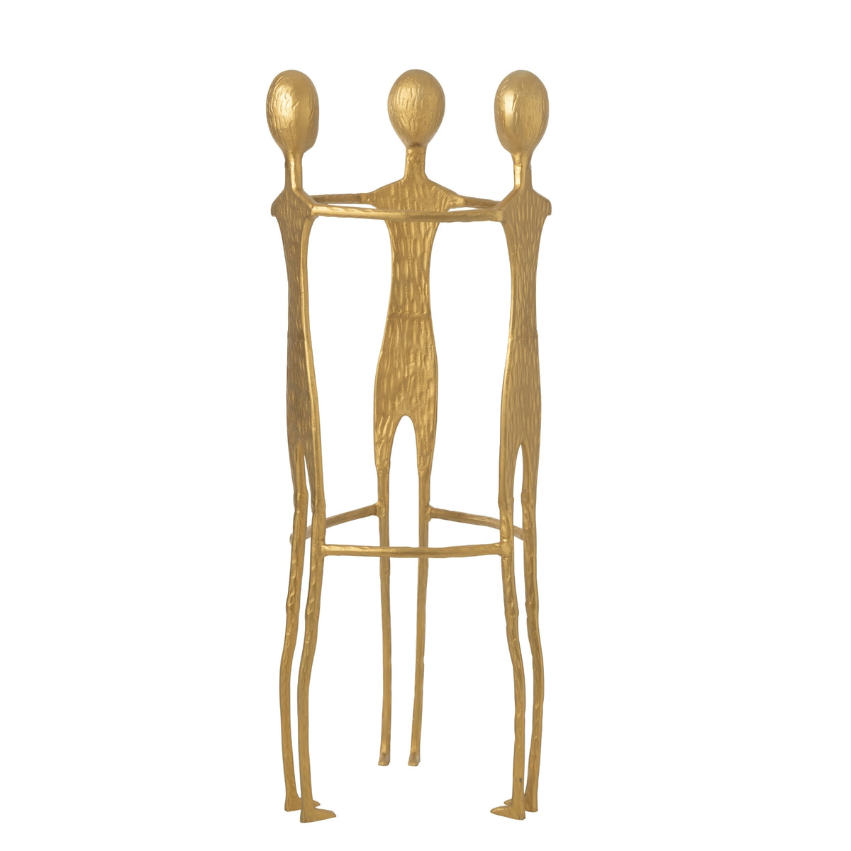Figura 3 Hombre Acero Inoxidable Dorado H150cm J-Line