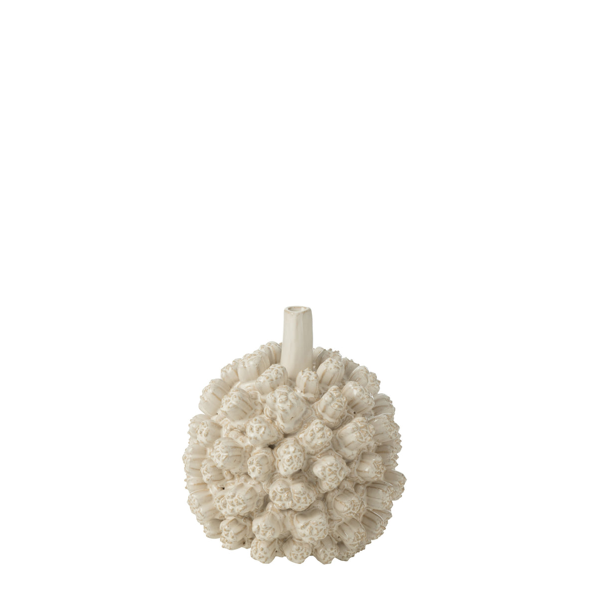 Juego de 2 jarrones Saki de cerámica blanca J-Line