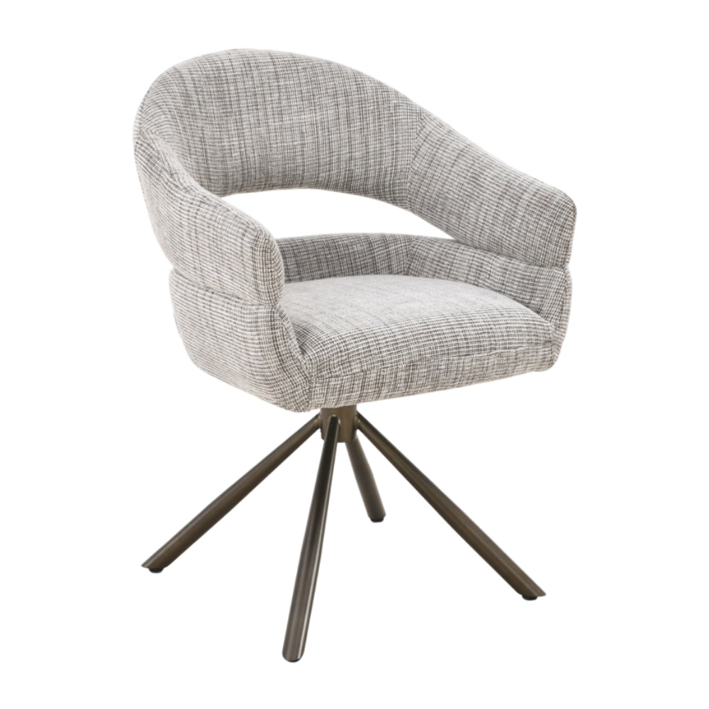 MUST Living Silla de comedor giratoria Clooney Beige
