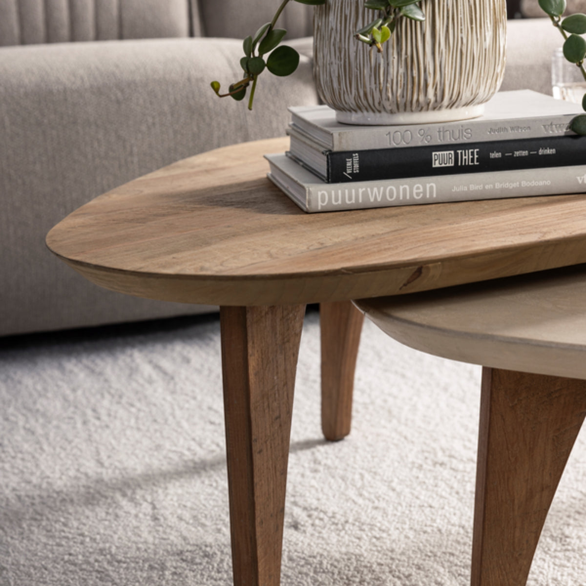 DTP Home Bliss mortex Mesa de centro Pebble