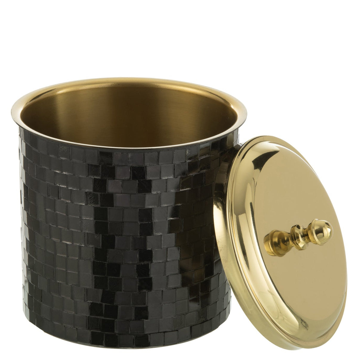 Cubeta de hielo Mosaico Acero Inoxidable Negro J-Line