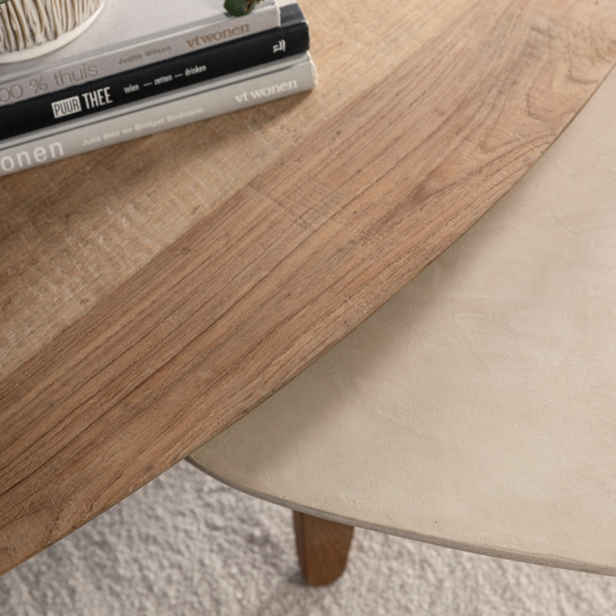 DTP Home Bliss mortex Mesa de centro Pebble