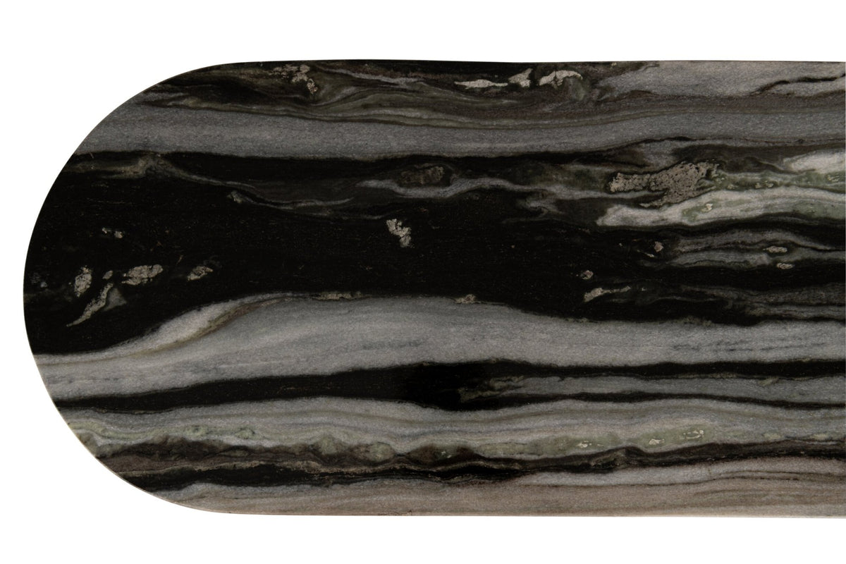 Consola Mathilde Mármol Negro/Gris J-Line
