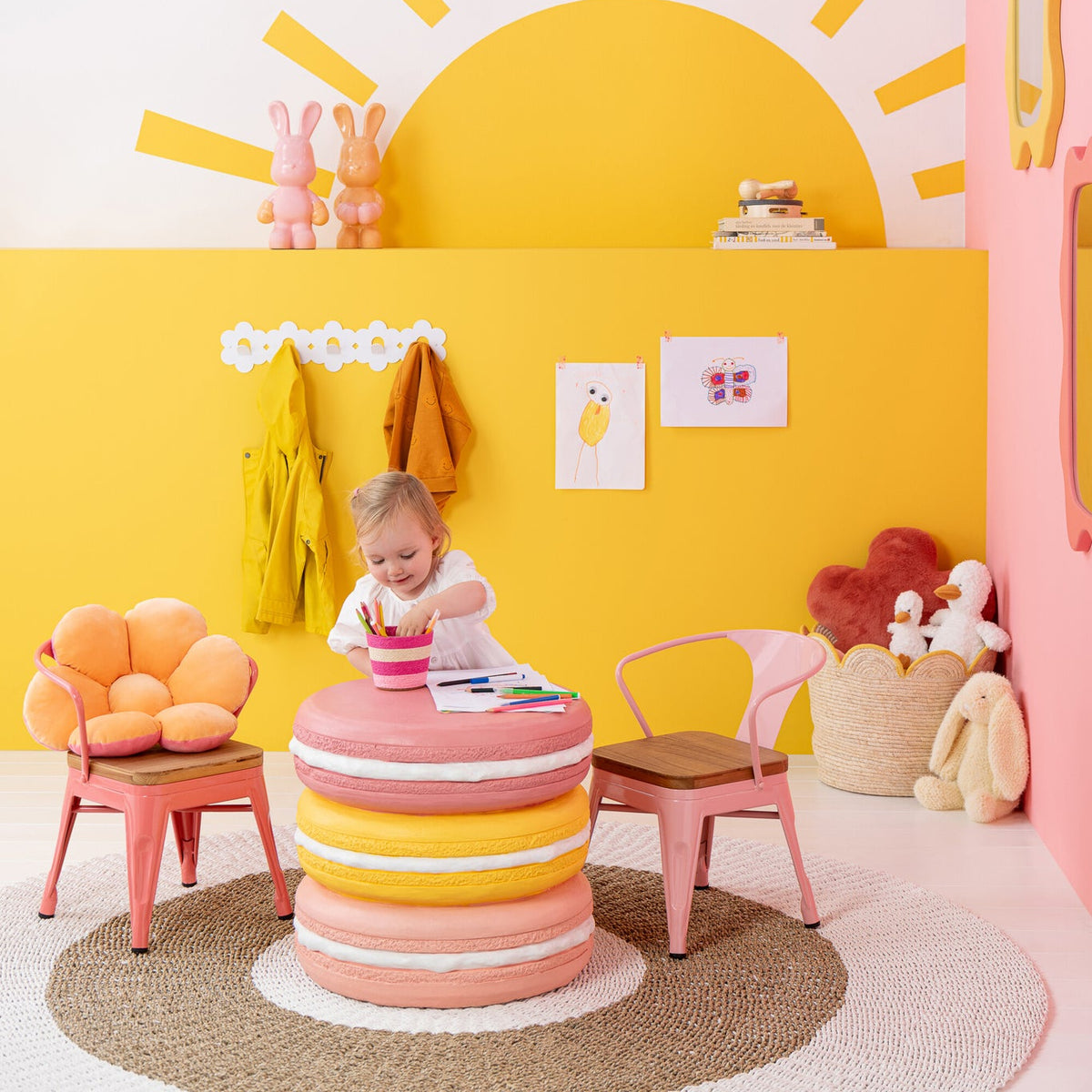 Silla infantil Evi Hierro/Multiplex Rosa claro J-Line