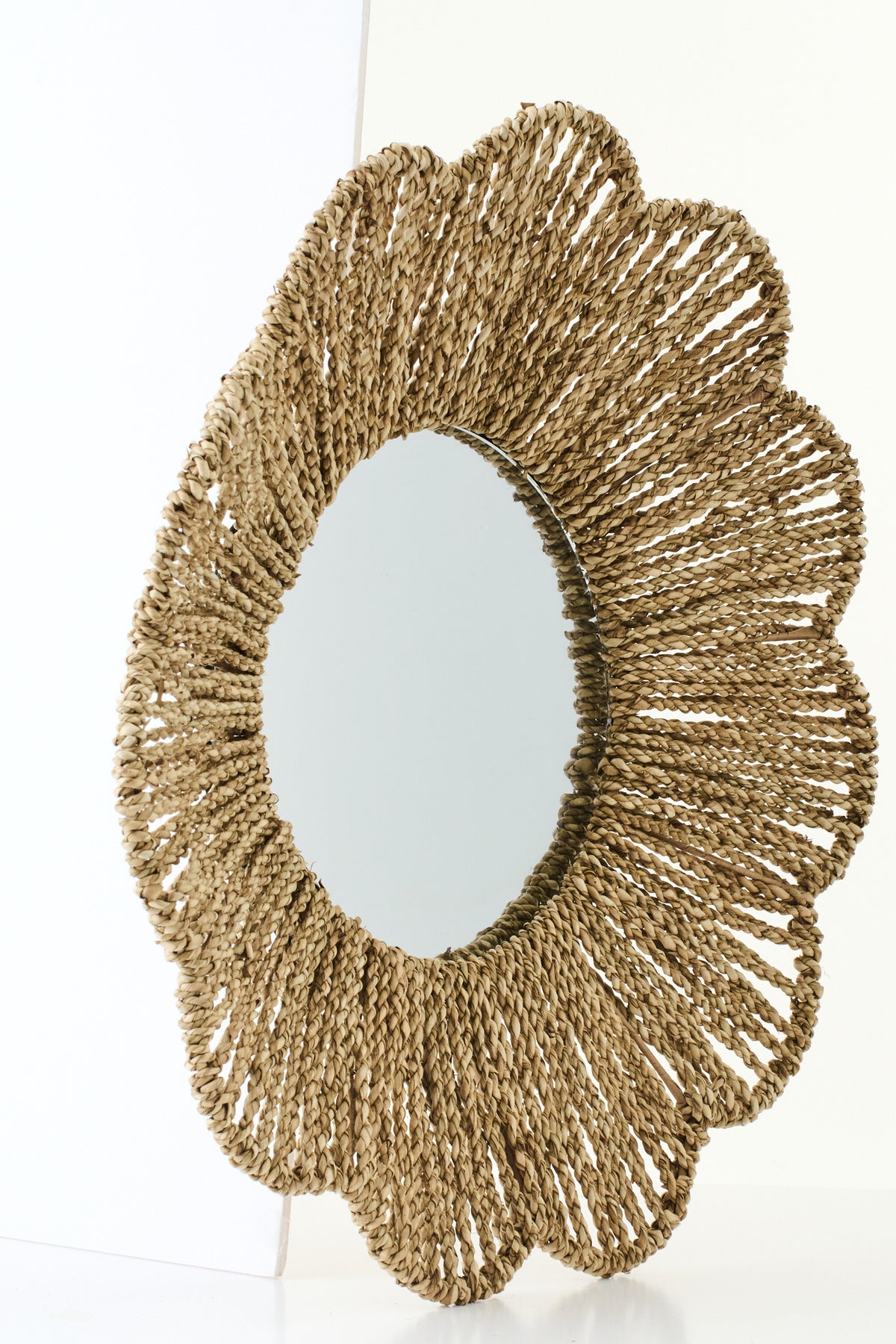 Espejo de pared Hierba marina Natural J-Line