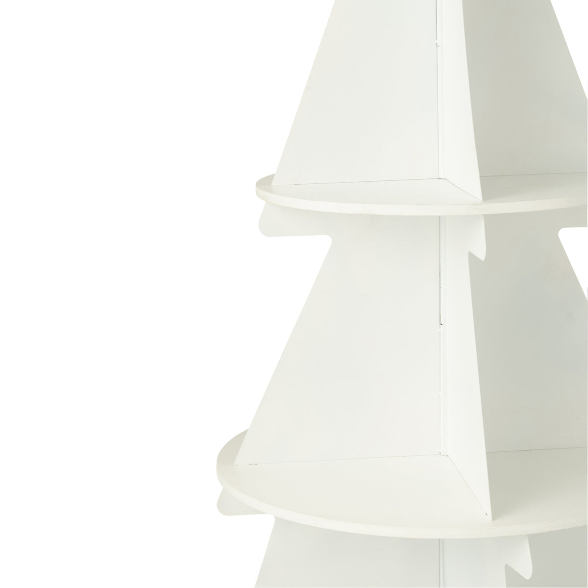 Soporte para árbol de Navidad de metal blanco mediano J-Line