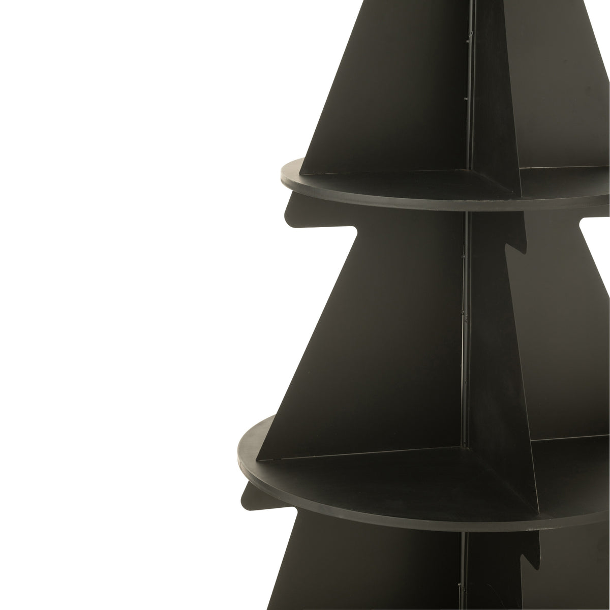Soporte para árbol de Navidad de metal negro pequeño J-Line