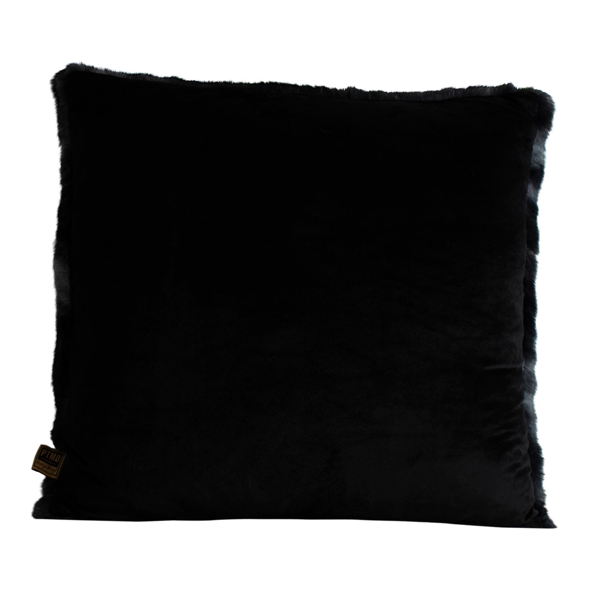 Cojín Linde de terciopelo negro 60x60 cm PTMD