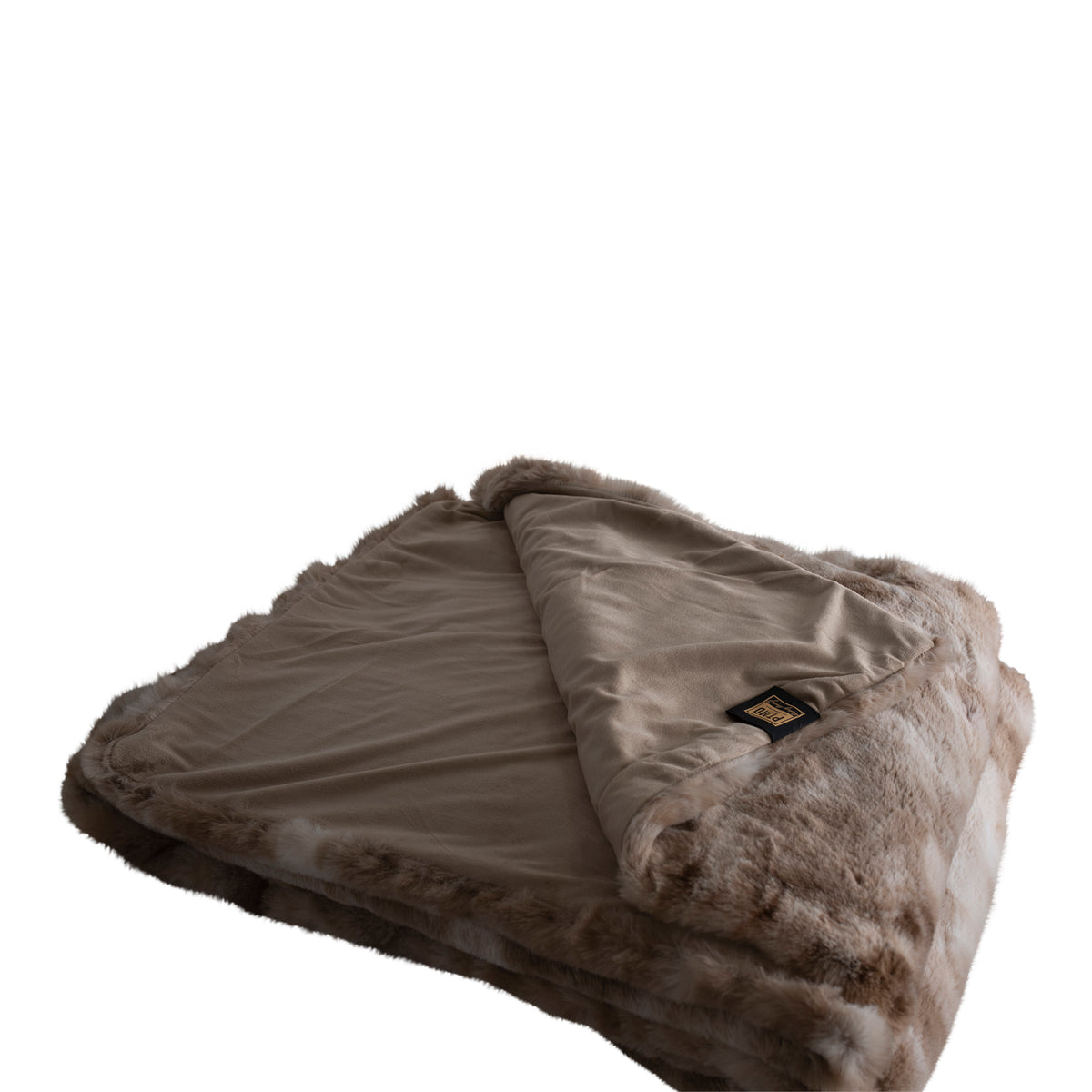Manta Linde de Terciopelo Beige 220x240cm PTMD