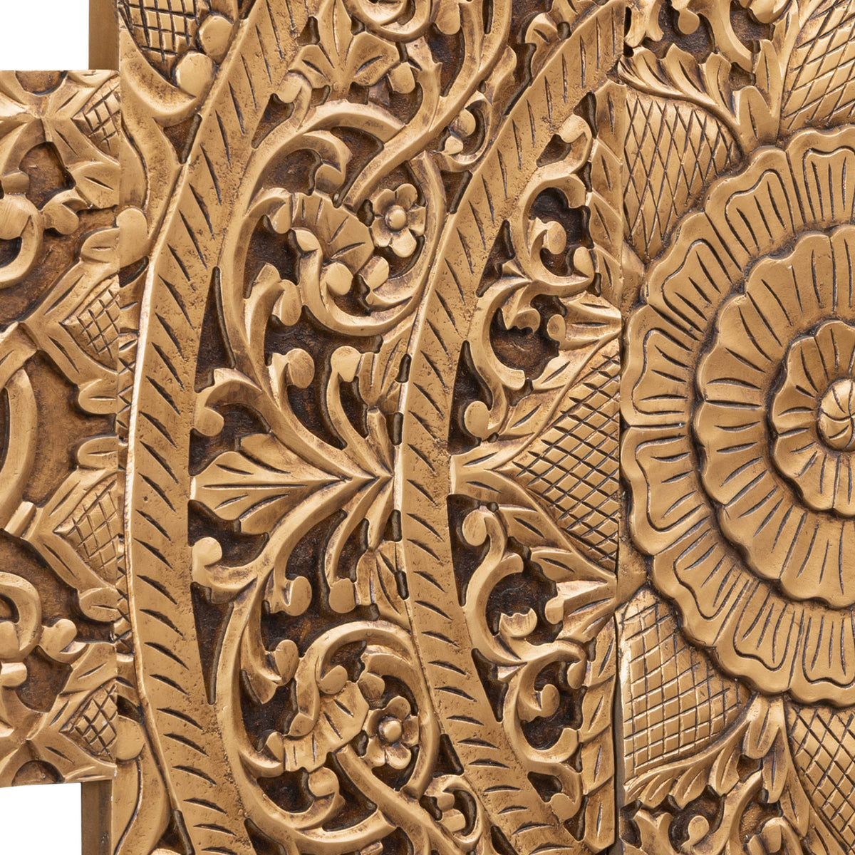 Panel de pared Sharlene - 180x90cm - MDF - Dorado PTMD