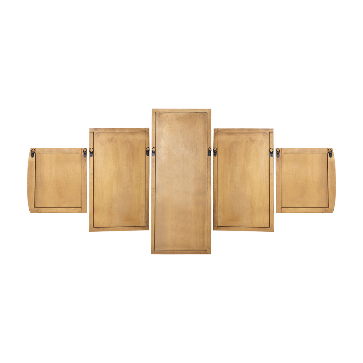 Panel de pared Sharlene - 180x90cm - MDF - Dorado PTMD