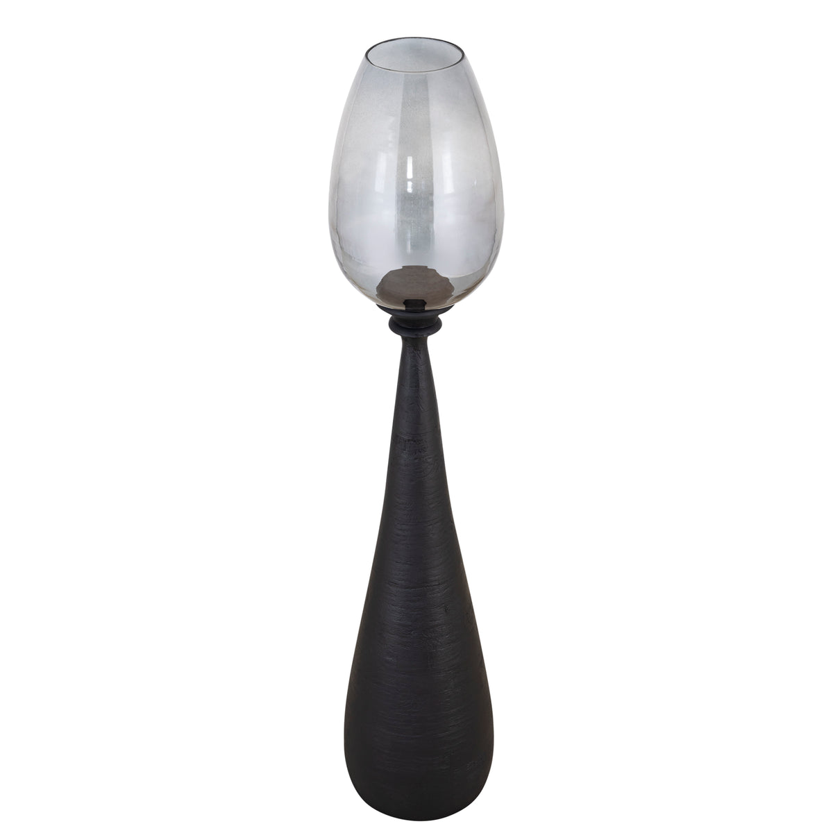 Midi Madera de Mango Stormlight Vidrio Ahumado Negro Grande PTMD