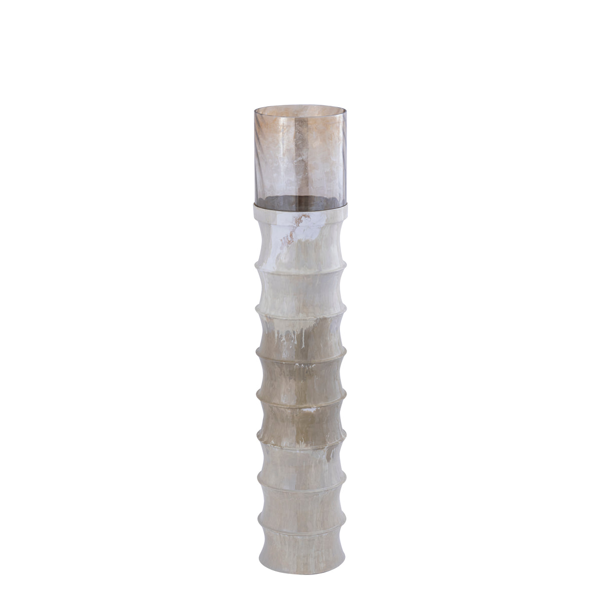 Portavelas Kaylyne Esmalte Crema Mediano PTMD