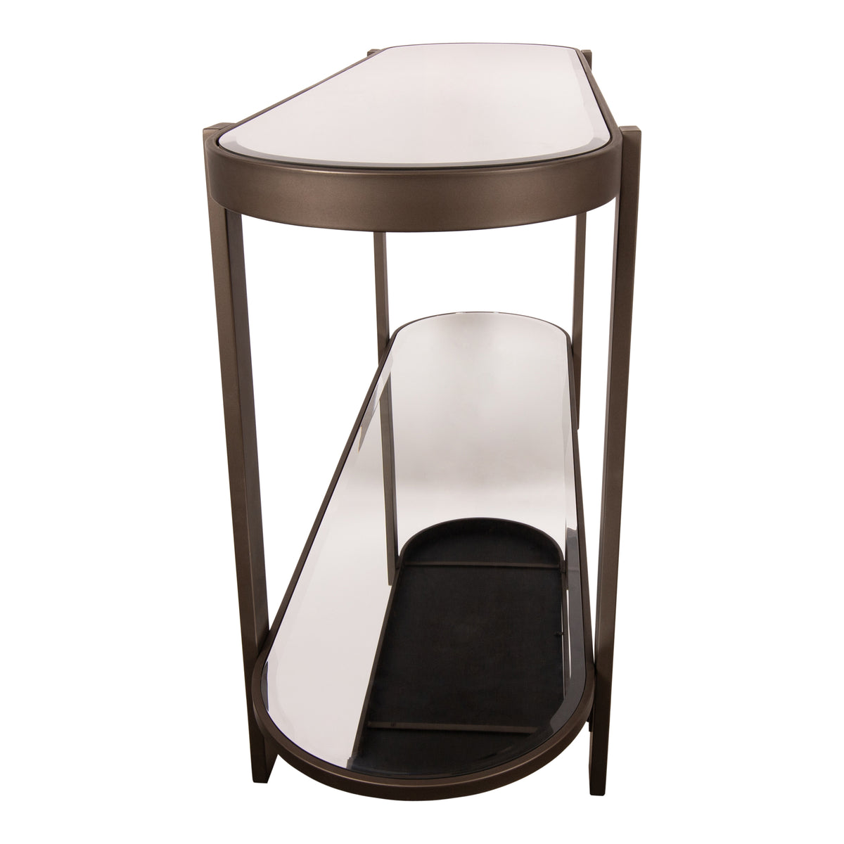 Mesa consola Yozan con espejo y patas de metal PTMD