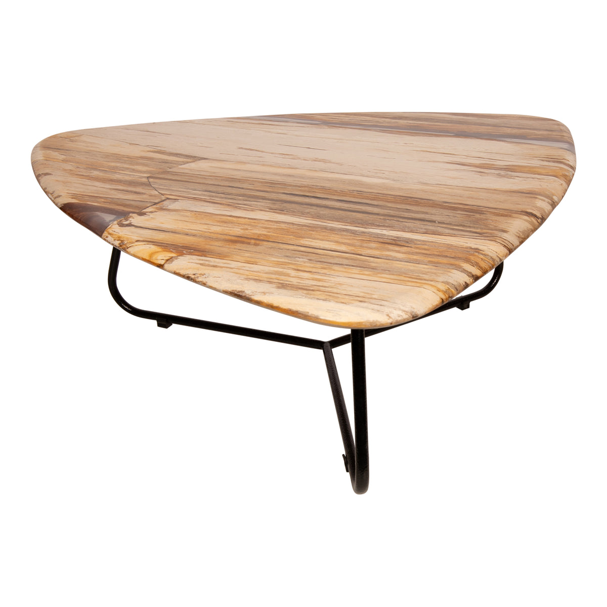 Mesa de centro Deeba de madera petrificada 95 PTMD