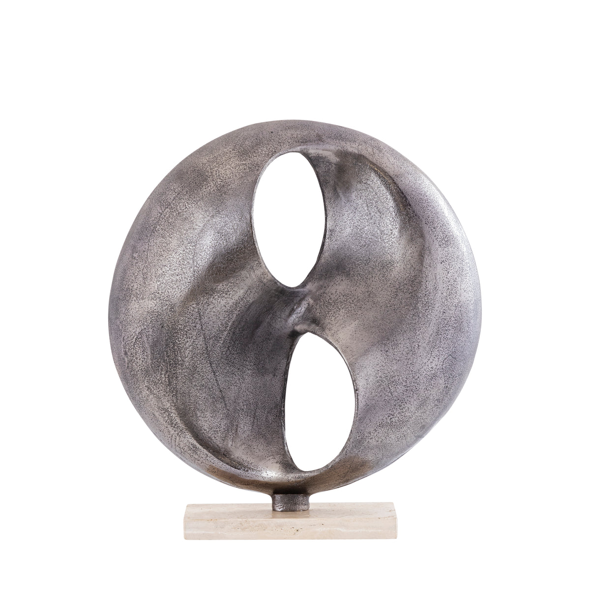 Objeto decorativo Deuie - 45x10x50 cm - Aluminio - Plata PTMD