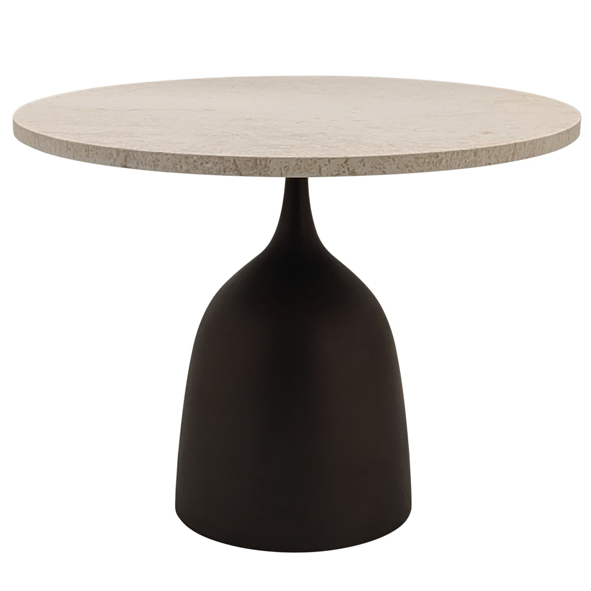 Patras Mesa auxiliar Mármol beige Redonda Ø60cm PTMD