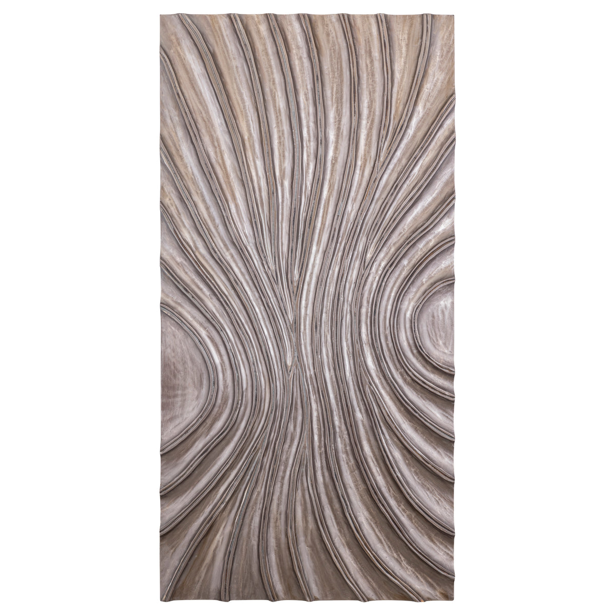 Panel de pared Reddie Wavvy marrón brillante grande 80x160 cm PTMD