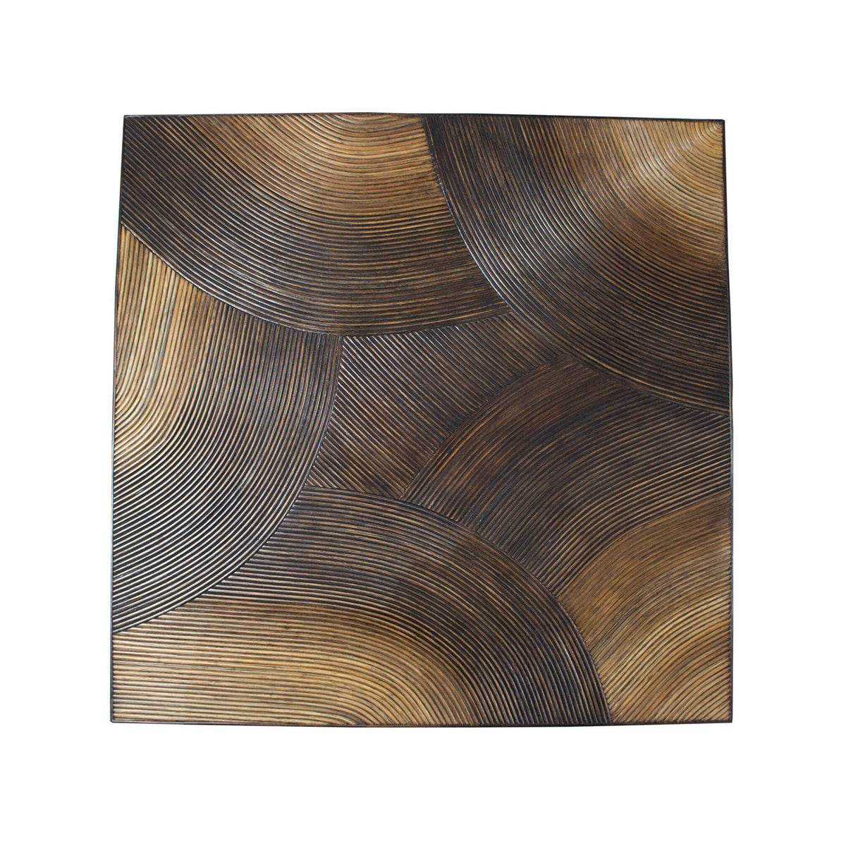 PTMD Casablanca Mesa de centro marrón cuadrada 120x120cm