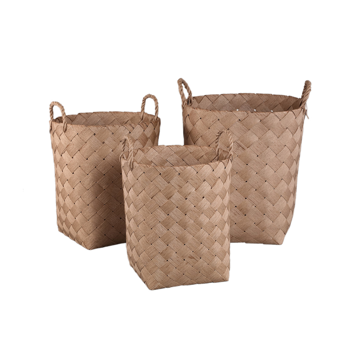 Asa de cesta redonda natural de papel trenzado Clarke SV3 PTMD