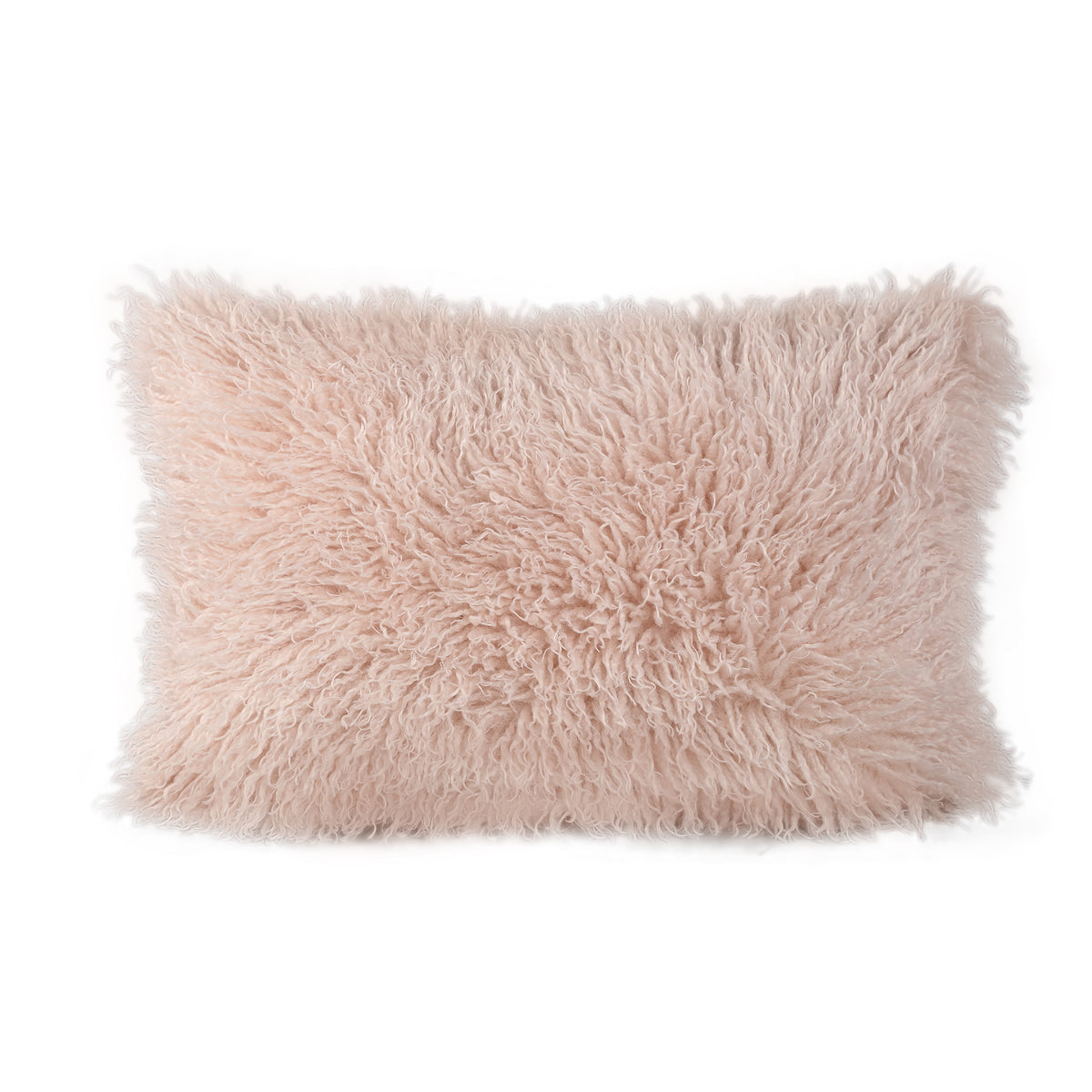 Cojín rectangular Rexx de piel sintética de oveja beige PTMD