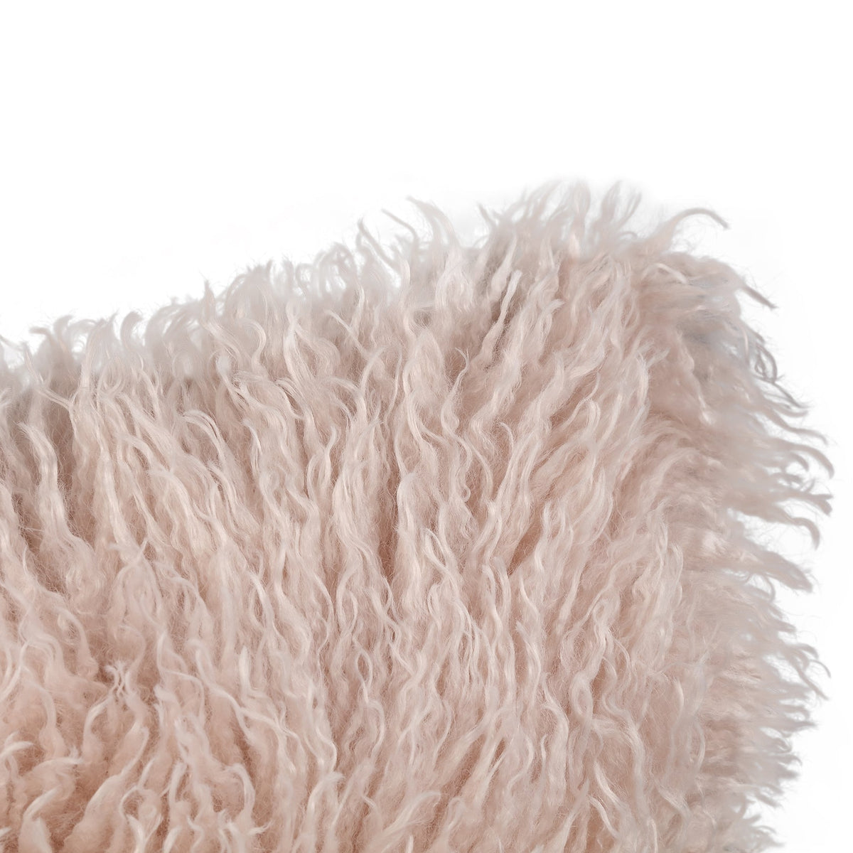 Cojín rectangular Rexx de piel sintética de oveja beige PTMD