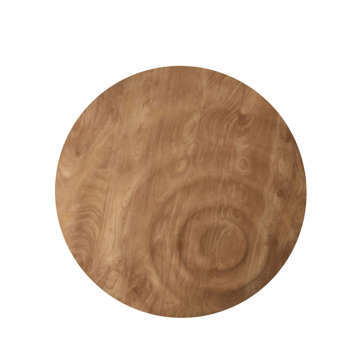Panel de pared redondo Mattin Madera de mango Natural Pequeño PTMD