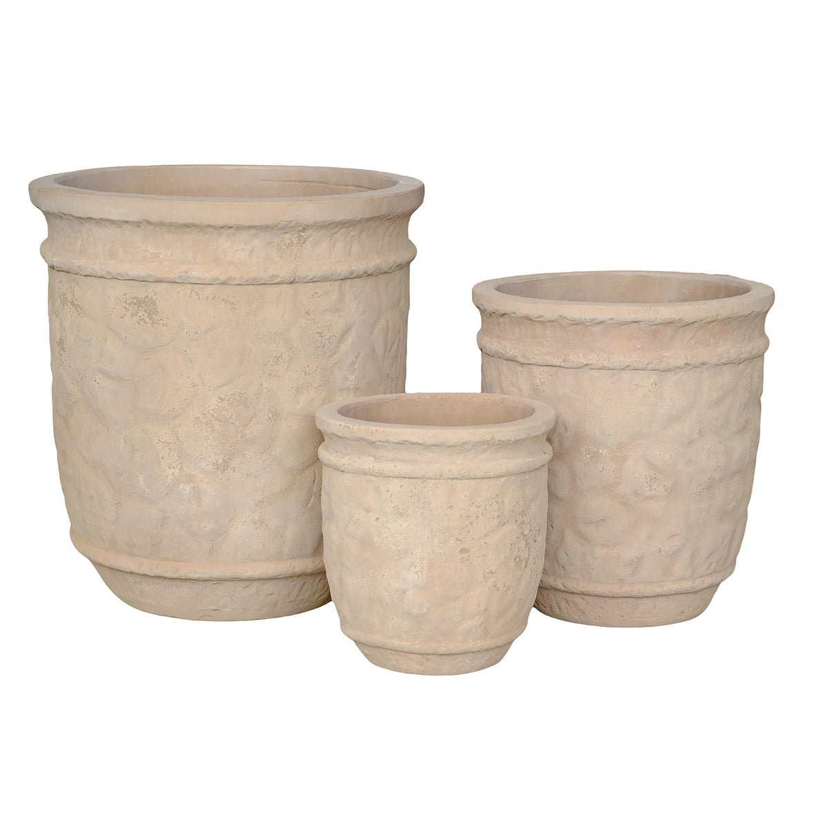 Juego de 3 macetas de terracota Kendra PTMD