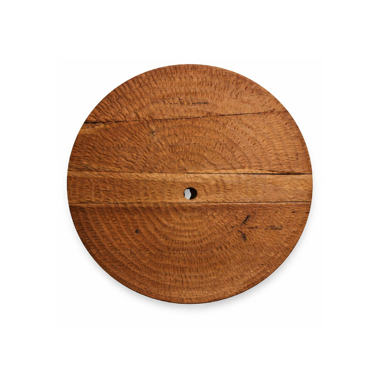 Panel de pared de madera de teca natural Roch Rústico Redondo L PTMD
