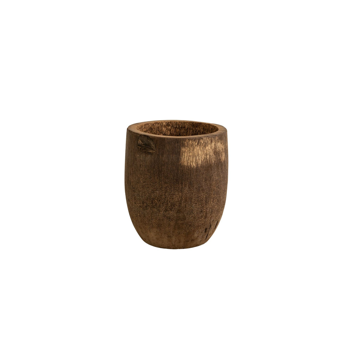 Maceta de madera de palisandro Jamez de lujo extra pequeña Ø50x60 cm PTMD