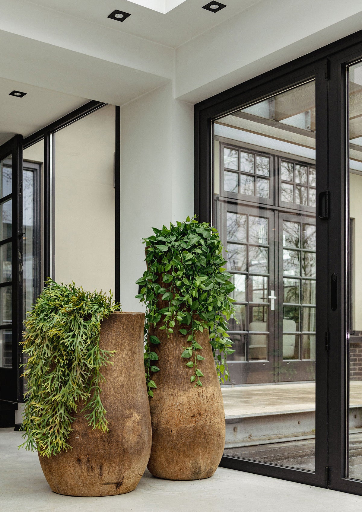 Maceta de madera de palisandro Jamez de lujo, grande PTMD