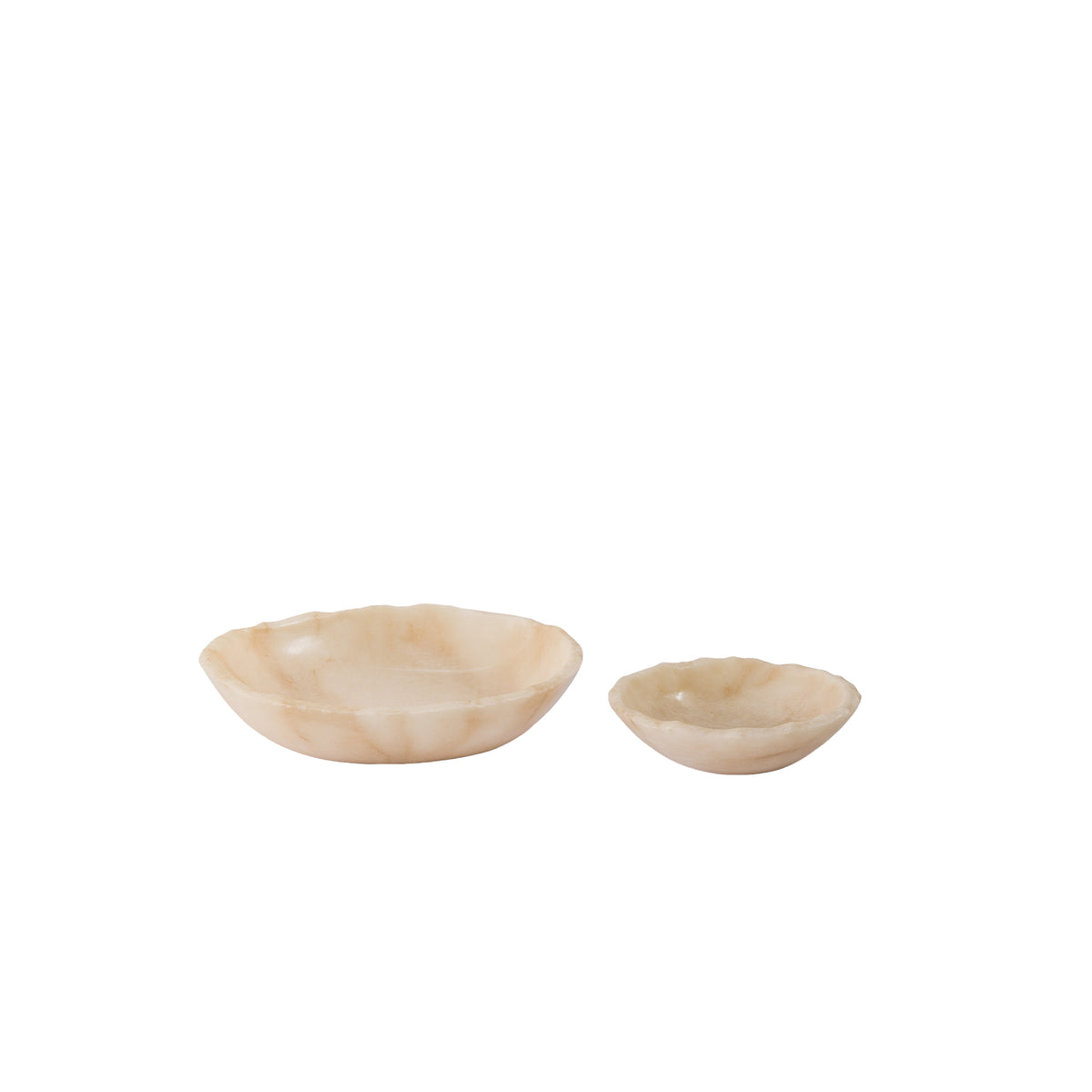 Draya Onyx Blanco Cuenco Orgánico Redondo Grande PTMD