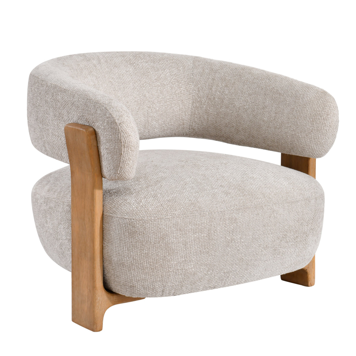 Sillón Mire Cream Legacy 15 Dove Madera de caucho PTMD