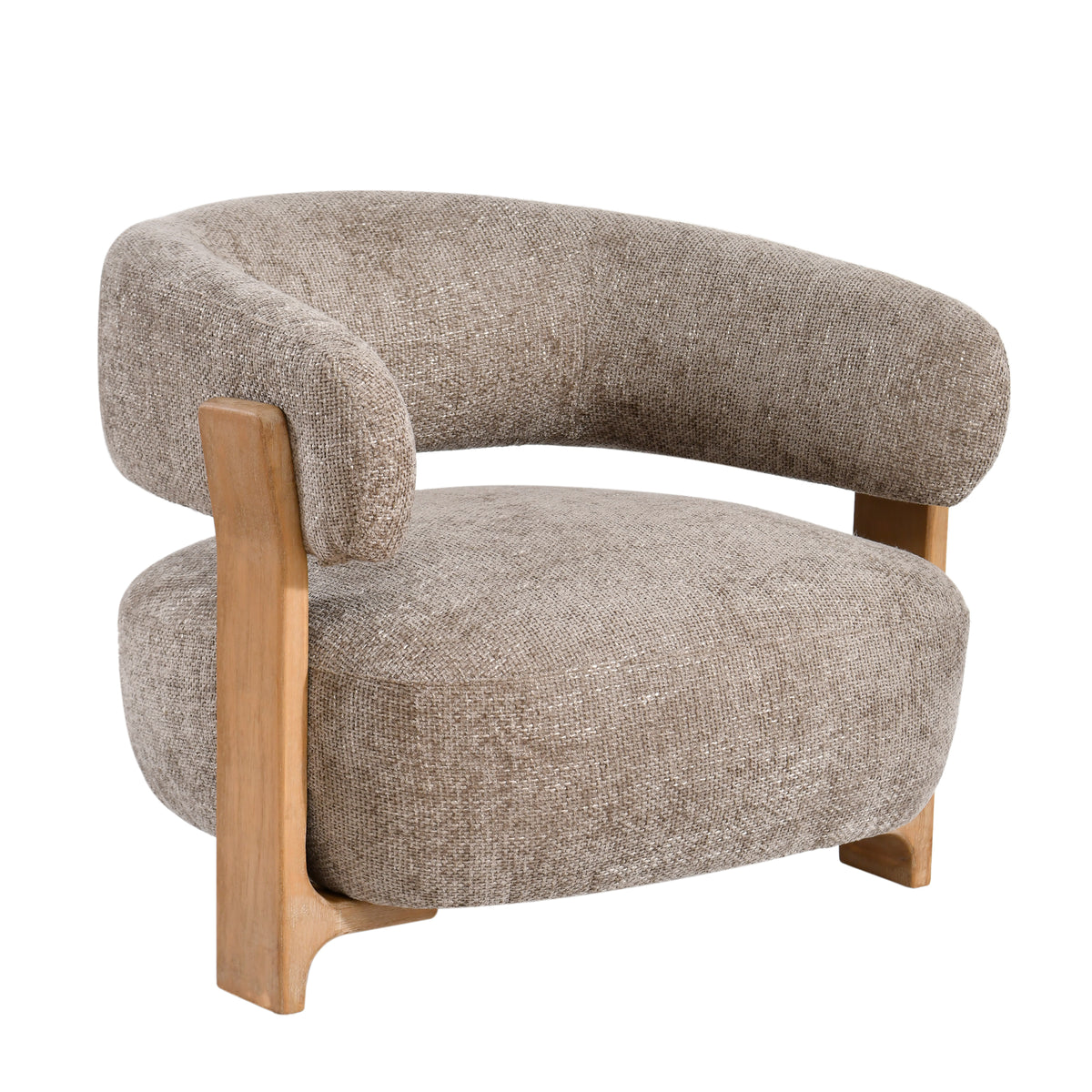 Sillón Mire Taupe Legacy 3 Mink Madera de caucho PTMD