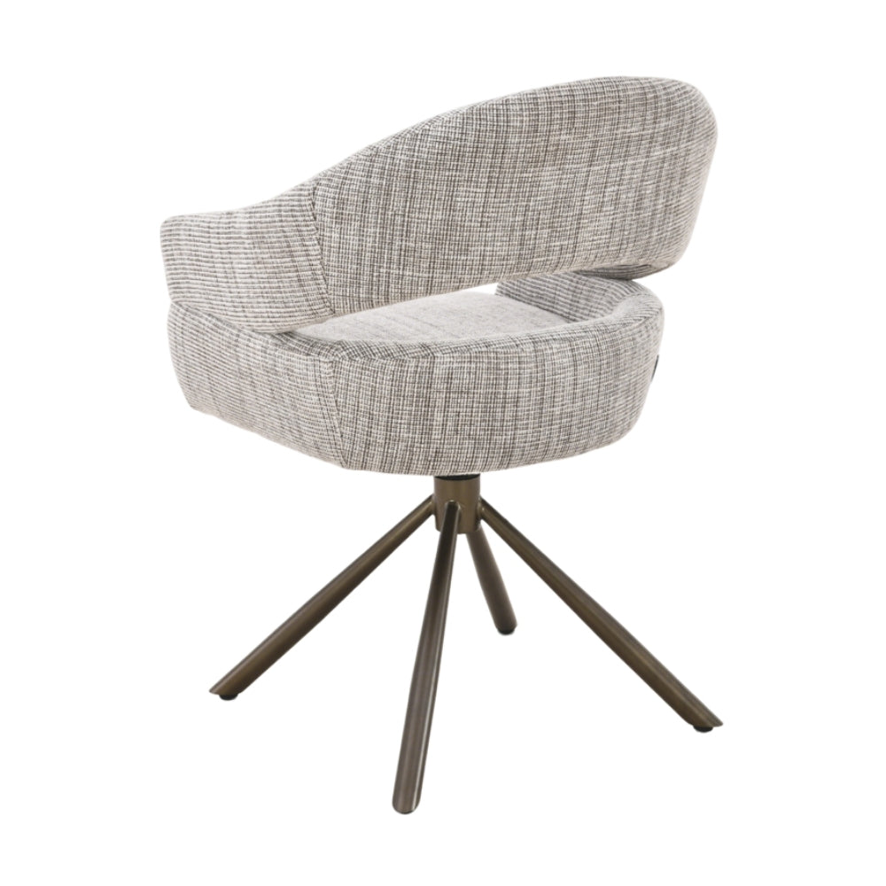 MUST Living Silla de comedor giratoria Clooney Beige