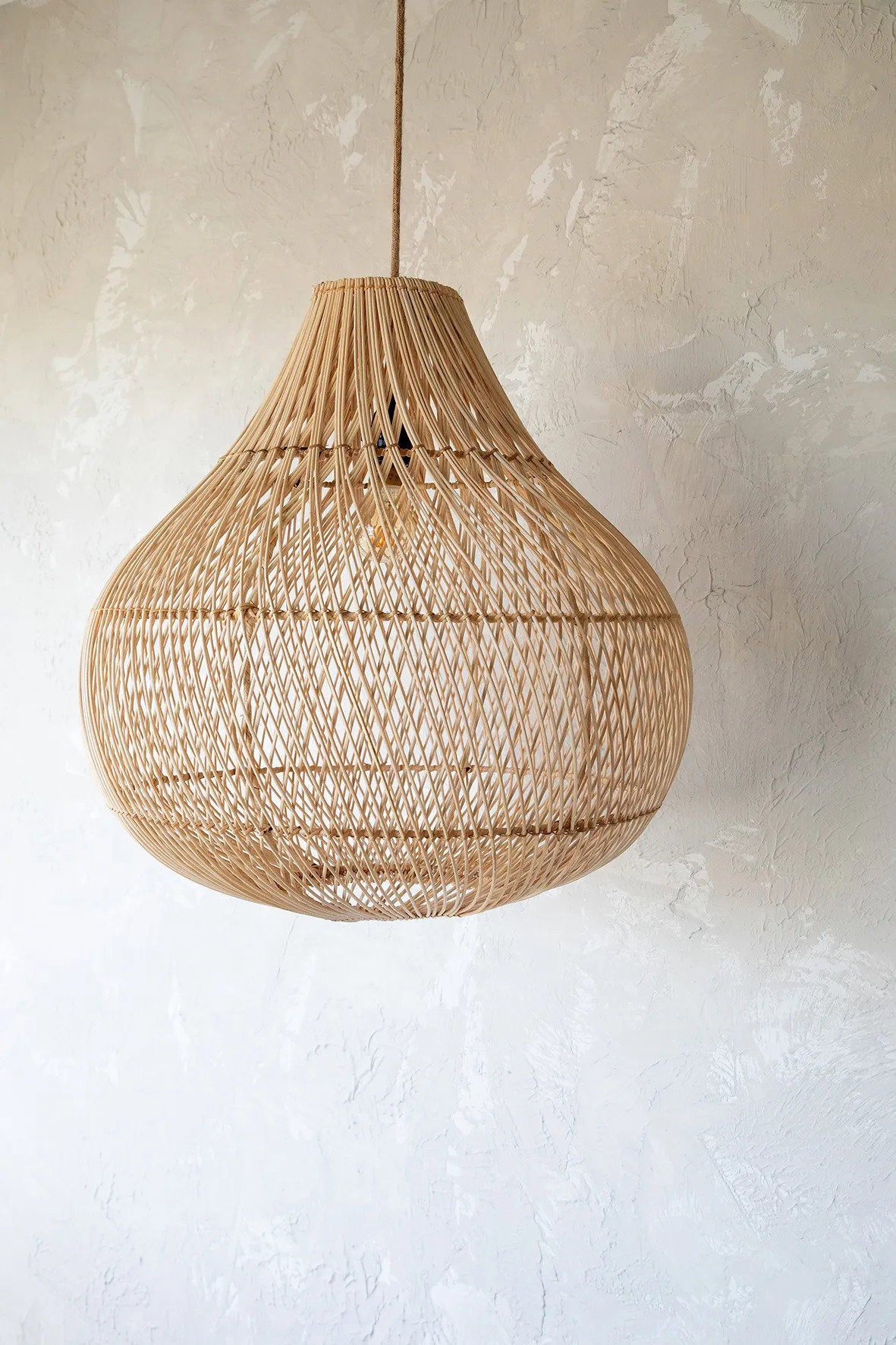 Lámpara colgante Bottle - Natural - Mediana Bazar Bizar