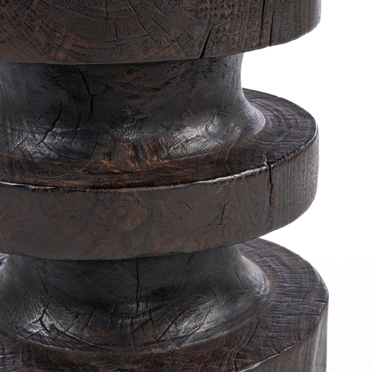 Mesa auxiliar Mocha Rings en nogal oscuro Bazar Bizar