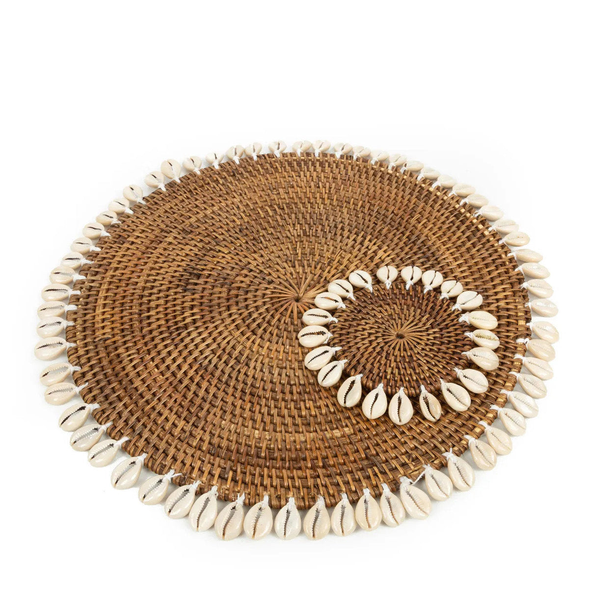 El mantel individual Colonial Shell marrón natural Bazar Bizar