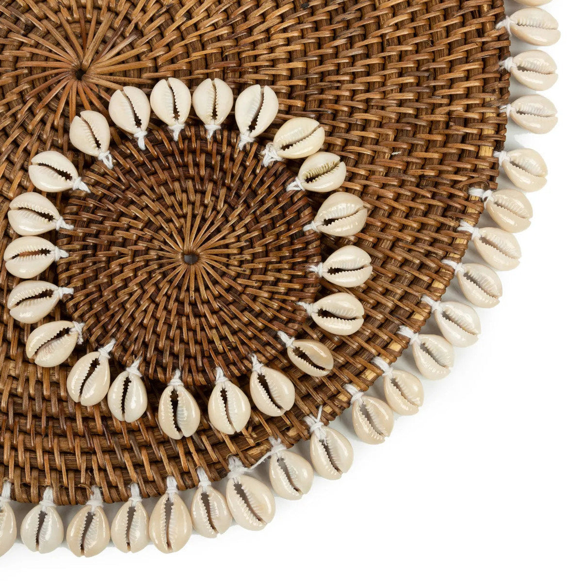 El mantel individual Colonial Shell marrón natural Bazar Bizar