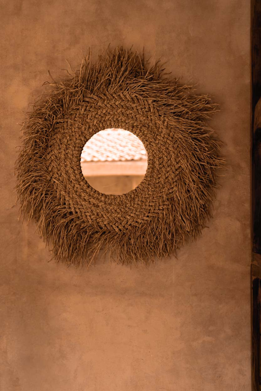 El espejo Early Monday - Natural 75x75cm