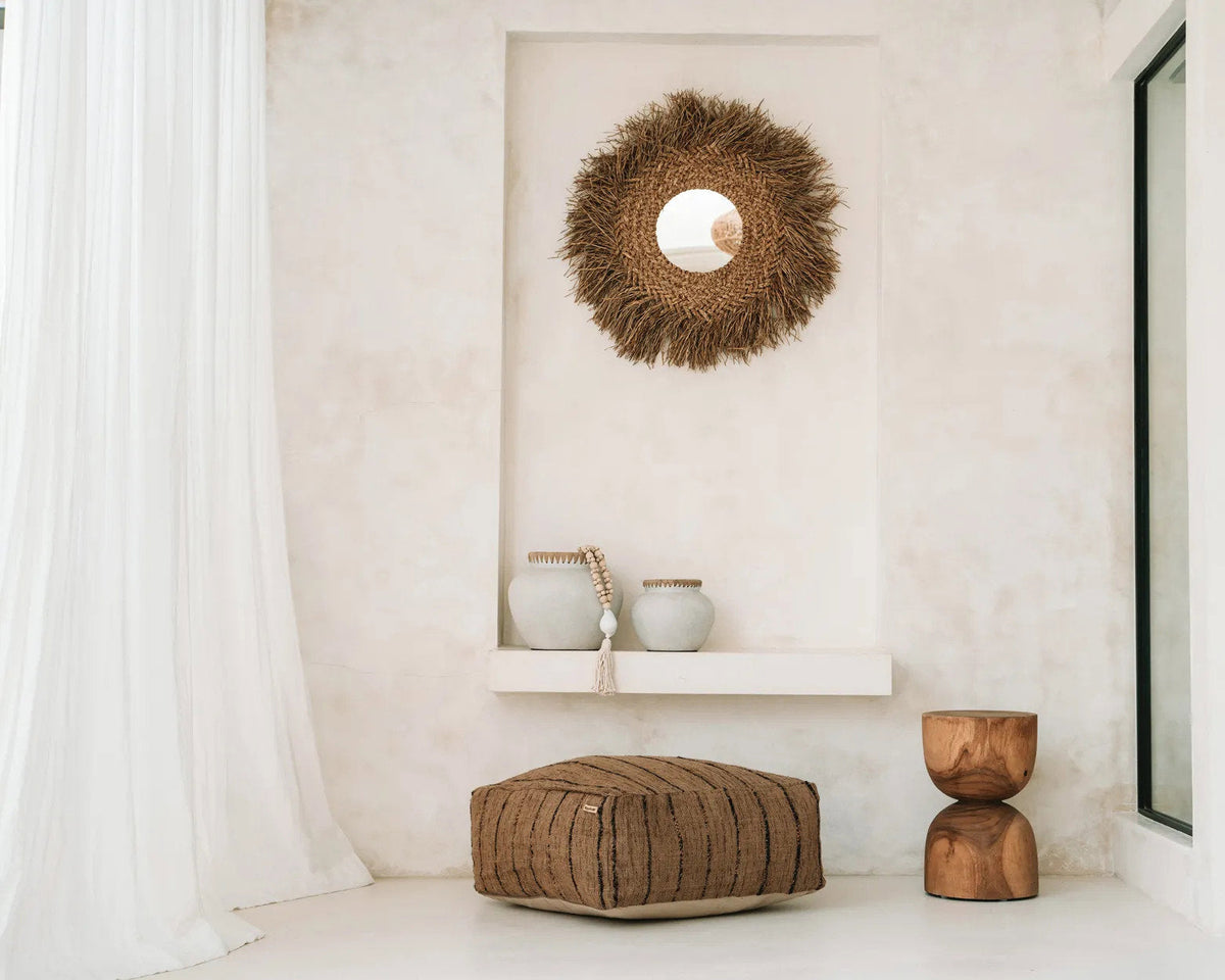 El espejo Early Monday - Natural 75x75cm