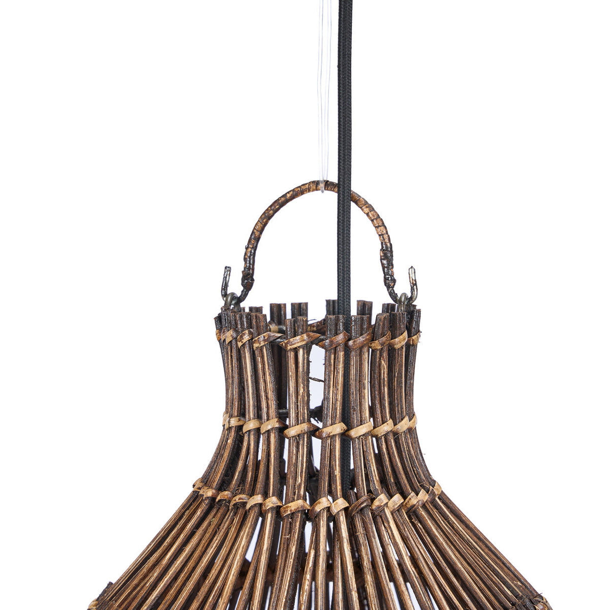 Lámpara colgante Woven Bell Nogal Oscuro S Bazar Bizar