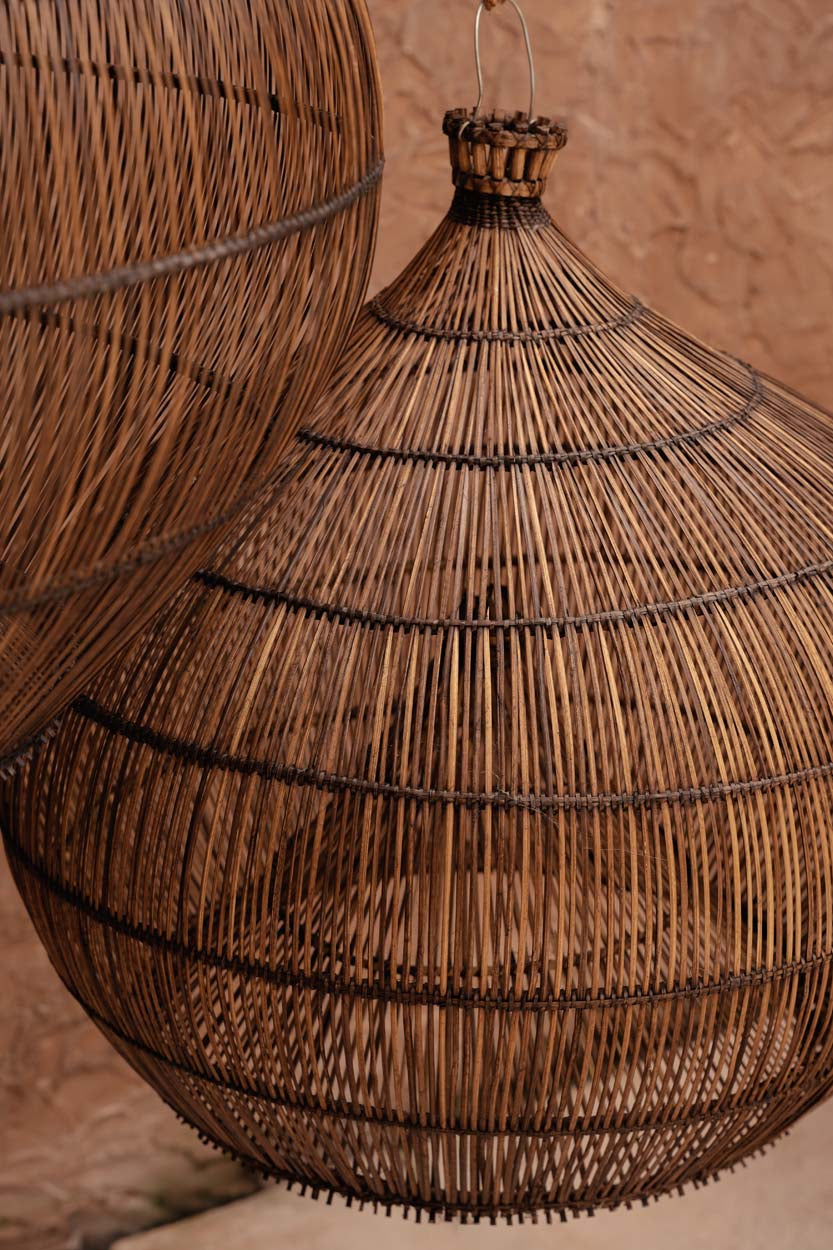 La lámpara colgante Desert Gourd Nogal Oscuro Mediana Bazar Bizar