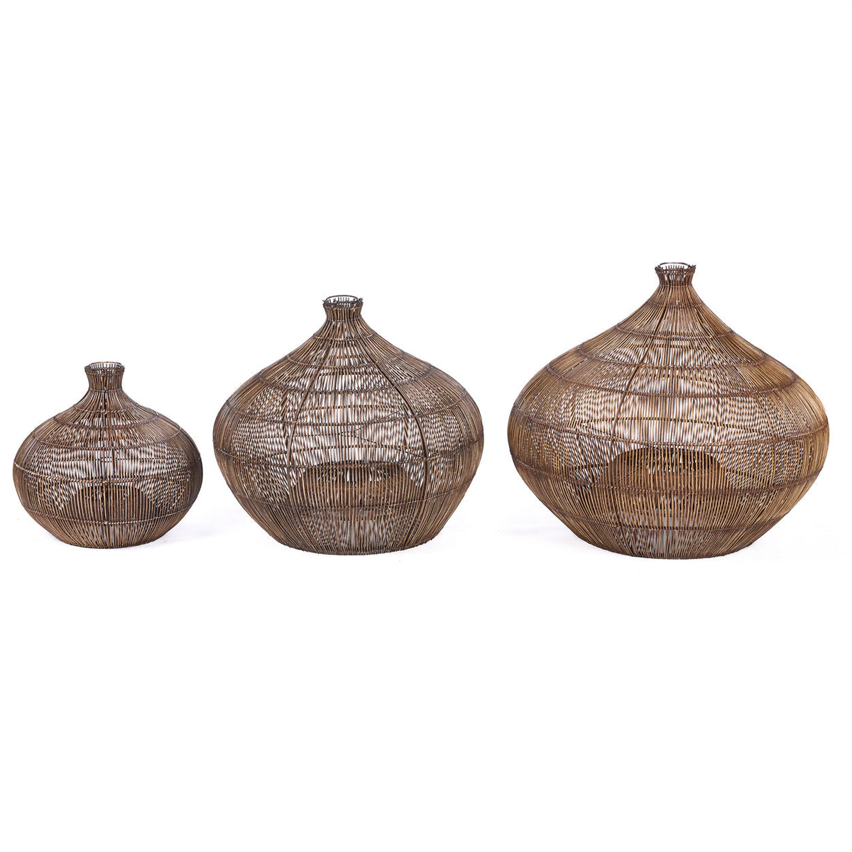 La lámpara colgante Desert Gourd Nogal Oscuro Mediana Bazar Bizar