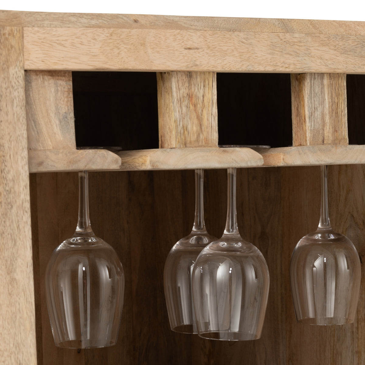 Mueble de bar Lounge Madera de mango Natural J-Line