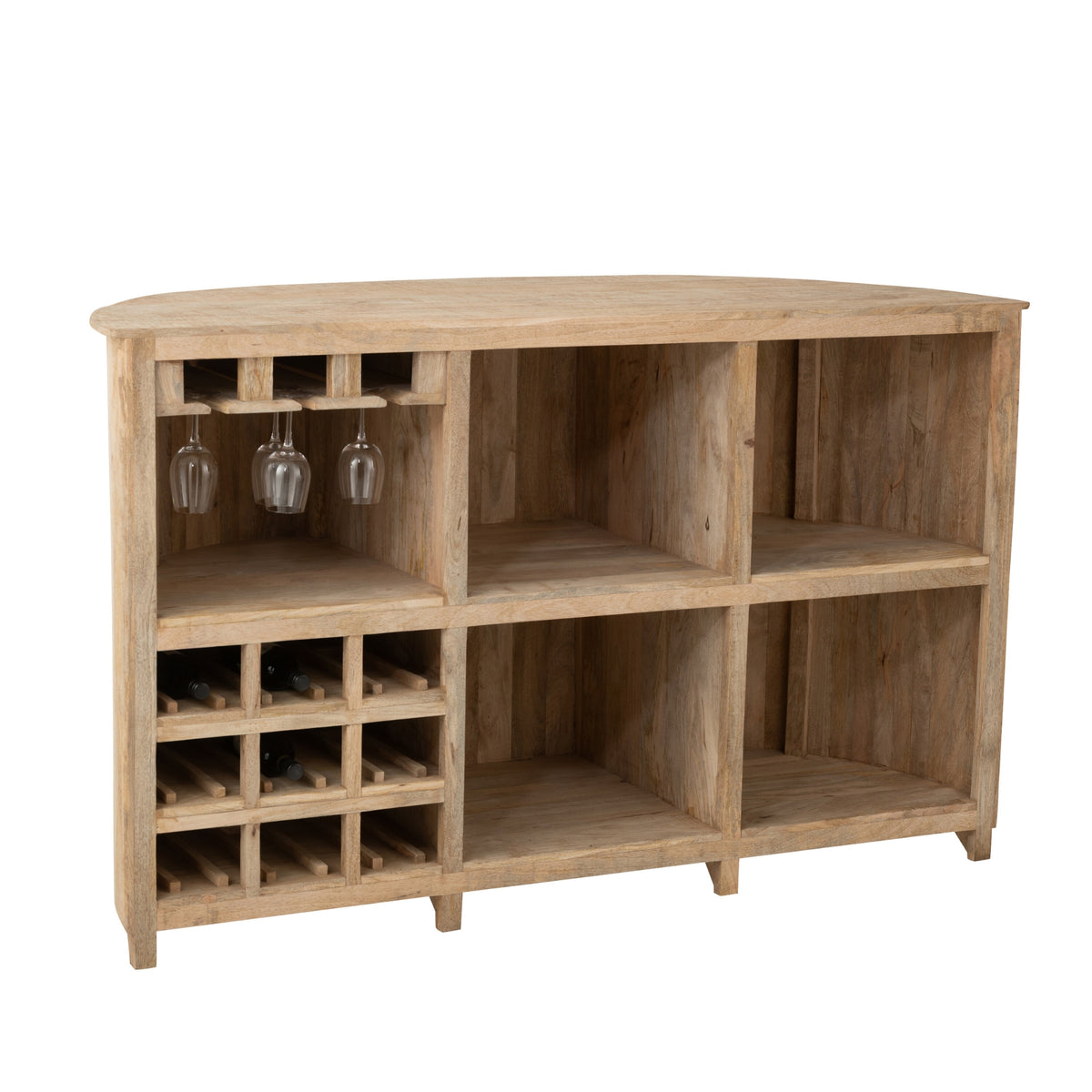 Mueble de bar Lounge Madera de mango Natural J-Line