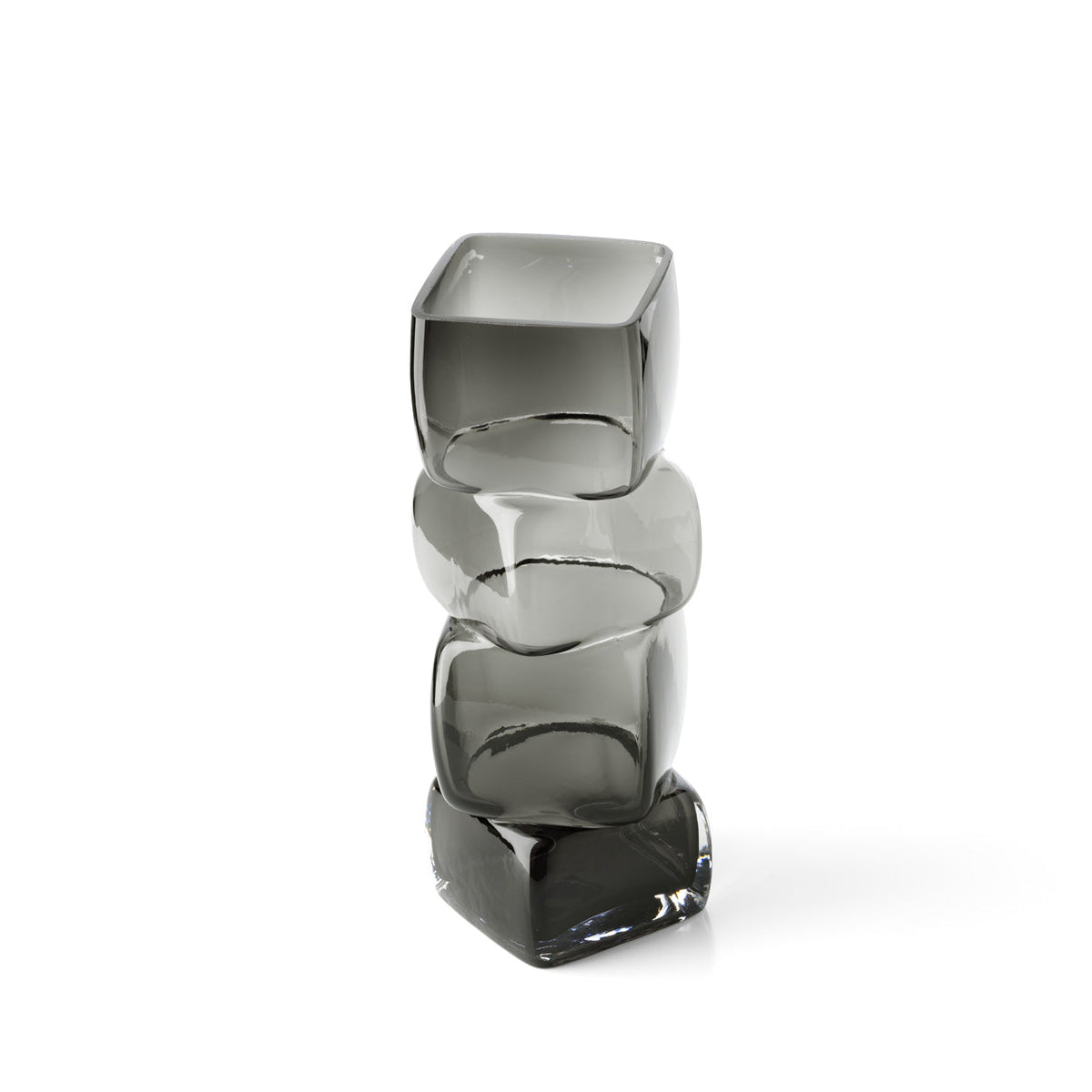 Jarrón Cubes – Gris oscuro – L