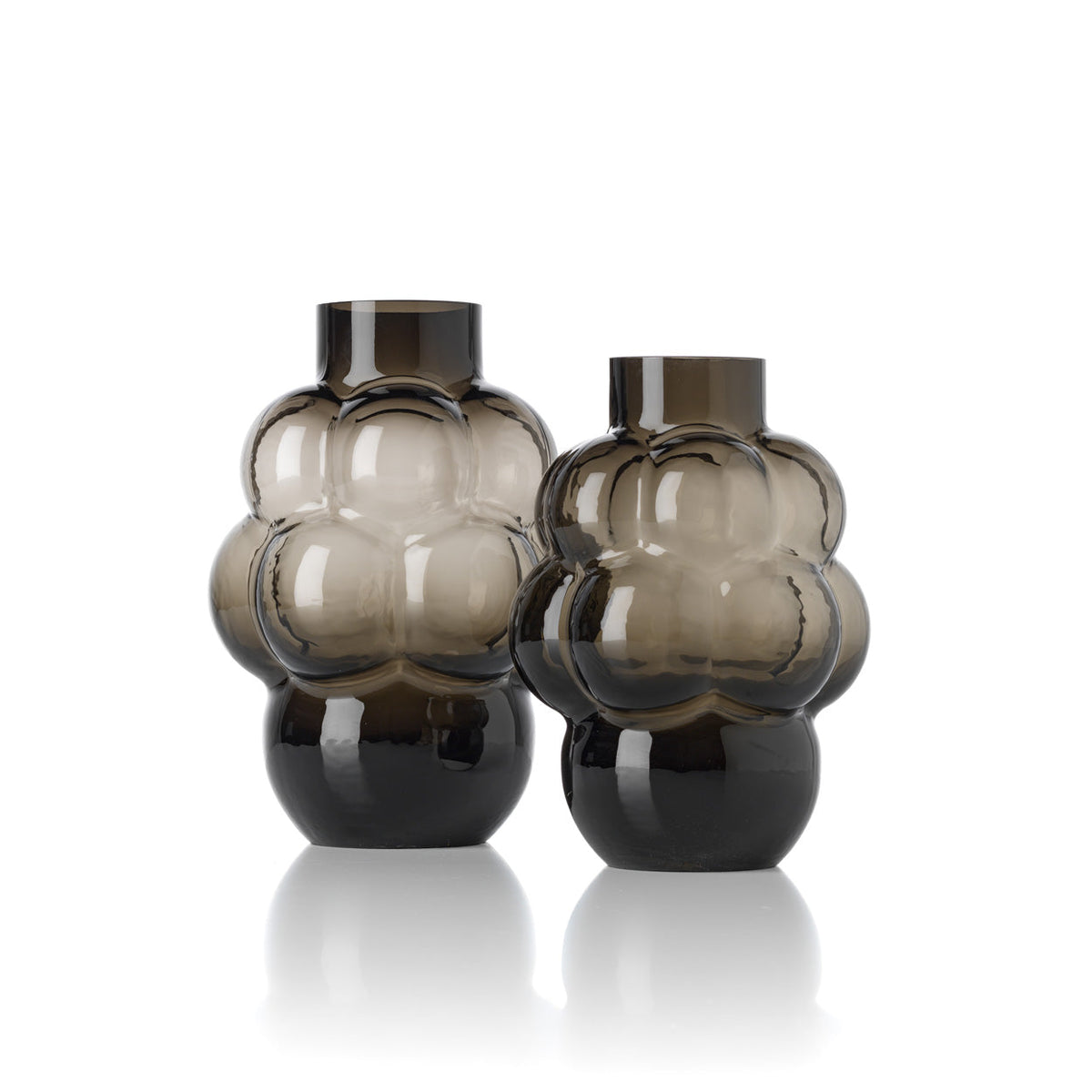 El jarrón Grape – Gris oscuro – L