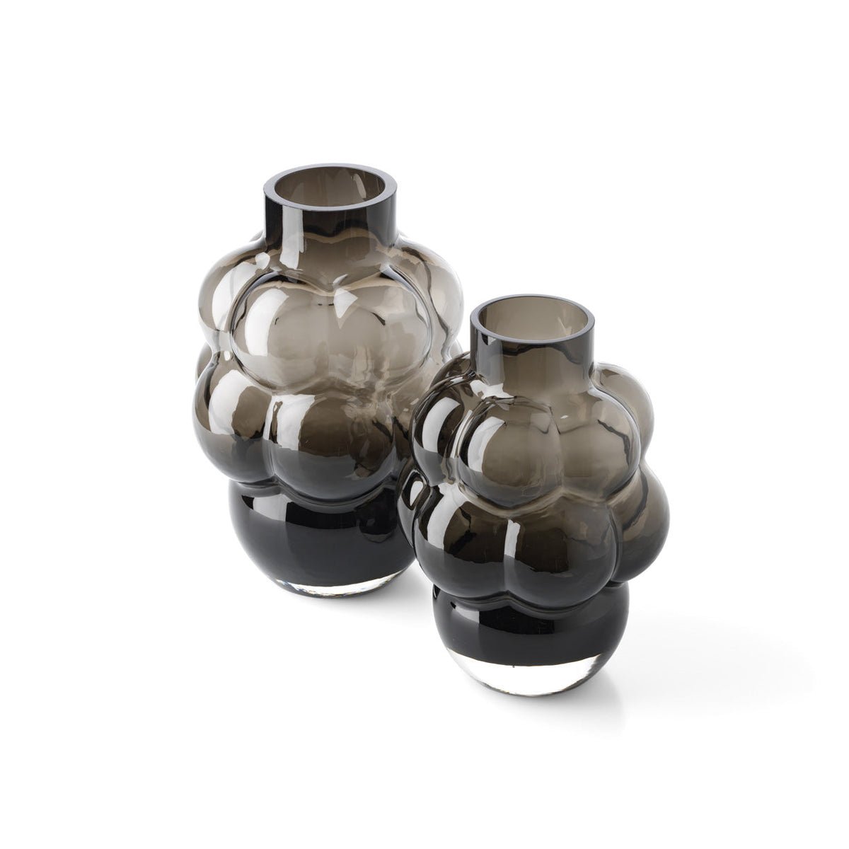 El jarrón Grape – Gris oscuro – L